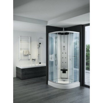 Sanimix Hidromasszázs zuhanykabin negyedköríves 90x90x222 - Hidromasszázs kabinok