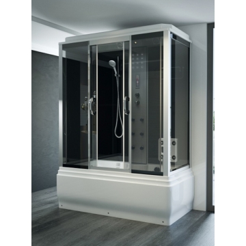 Sanimix Hidromasszázs zuhanykabin elektronikával kádas 135x85x220 - Hidromasszázs kabinok elektronikával