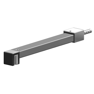 Sanplast Pót kitámasztó, Walk-in, 150cm, köntös akasztóval, fényes ezüst  661-A0045-38 661-A0045-38