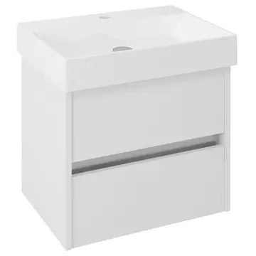 Sapho Nirona mosdótartó szekrény, 2 fiókkal, 57x51,5x43cm, fehér NR060