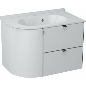 Sapho PULSE mosdótartó szekrény, jobbos, 75x52x45cm, fehér/antracit