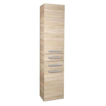 Aqualine Vega állószekrény, 35x184x31cm, platinatölgy VG985