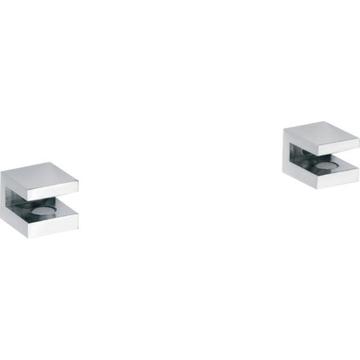 Sapho BEMETA BETA Üvegpolc tartó, üveg nélkül / pár, 20x20x25mm ? 8mm, króm (102202112)