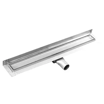 GELCO MANUS inox padlóösszefolyó, falhoz PIASTRA rosttal, 750x112x55mmGMP93 - GMP93