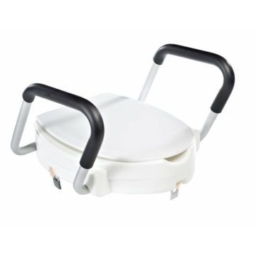 Sapho Magasított WC ülőke, 10 cm, kapaszkodóval, fehér, A0072001