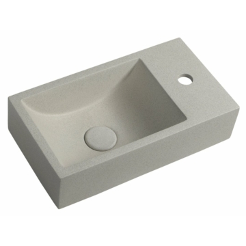 Sapho CREST SMALL beton mosdó, jobbos, 40x22cm, homokkő AR413