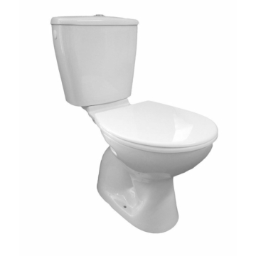 Aqualine Miguel monoblokkos WC, alsó kifolyású, króm duál gombos öblítőmechanika, WC-ülőke nélkül LC2258
