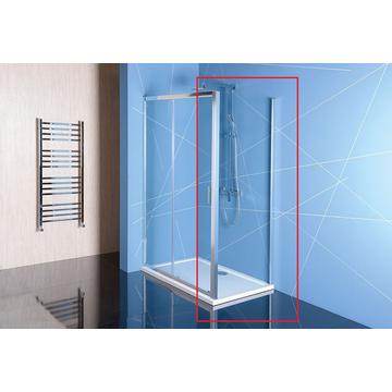 Sapho Polysan Easy Line oldalfal, 900mm, transzparent üveg EL3315