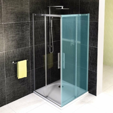 Sapho POLYSAN ALTIS LINE zuhanyajtó, 100cm, króm, transzparent üveg