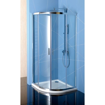 Sapho Polysan Easy Line íves zuhanykabin, 900x900mm, transzparent üveg, 6mm, 190 cm magas EL2615