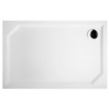 Sapho Gelco Sara öntött márvány téglalap alapú zuhanytálca, beépíthető, 120x80 cm, GS12080