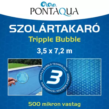 Pontaqua Szolár takaró 3,5 x 7,2 m 500micron Tripple Bubble