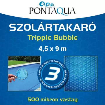 Pontaqua Szolár takaró 4,5 x 9 m 500micron Tripple Bubble