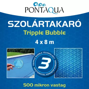 Pontaqua Szolár takaró 4 x 8 m 500micron Tripple Bubble