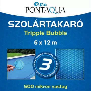 Pontaqua Szolár takaró 6 x 12 m 500micron Tripple Bubble