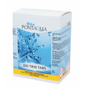 Pontaqua Oxi Trio Tabs kombinált oxigénes fertőtlenítő szer 5x125 g tabletta