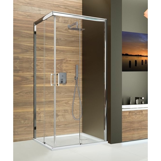 Sanplast KNL/FREEZONE-80x100-S sbW0 Balos szögletes zuhanykabin, tolós, sarokbelépős, 5mm, 190cm magas KNL/FREEZONE-80x100 sbW0