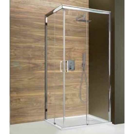 Sanplast KNP/FREEZONE-80x100-S sbW0 Jobbos szögletes zuhanykabin, tolós, sarokbelépős, 5mm, 190cm magas KNP/FREEZONE-80x100 sbW0