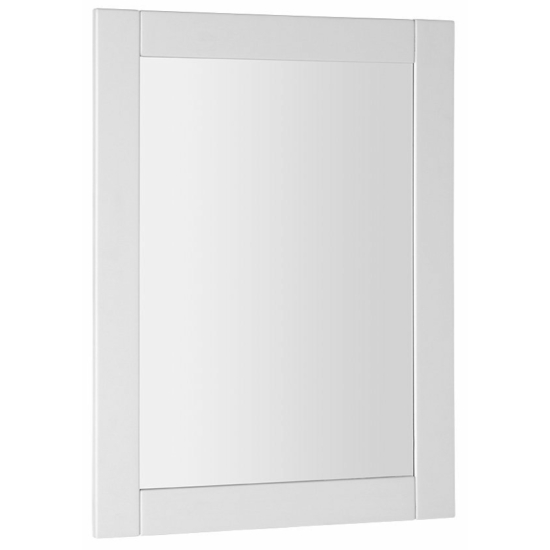 AQUALINE FAVOLO keretes tükör, 60x80cm, matt fehér FV060