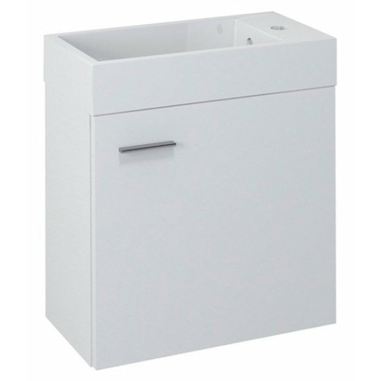 Sapho LATUS IV mosdótartó szekrény, balos/jobbos, 49,5x50x24,5cm, fehérLT410-3030 - LT410-3030