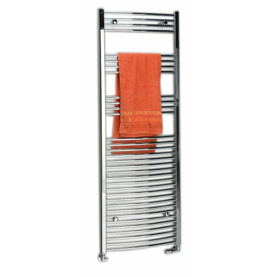 Sapho ALYA íves fürdőszobai radiátor, 450x800mm, 196W, króm 1110-01
