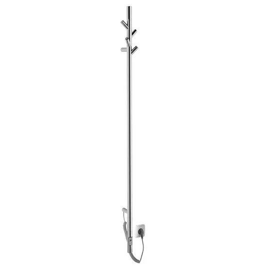 Sapho PASADOR elektromos álló fürdőköppeny, törölköző szárító radiátor, időzítővel, 150x1500mm, 30W, inox ER175T