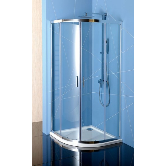 Sapho Polysan Easy Line íves zuhanykabin, 900x900mm, transzparent üveg, 6mm, 190 cm magas EL2615