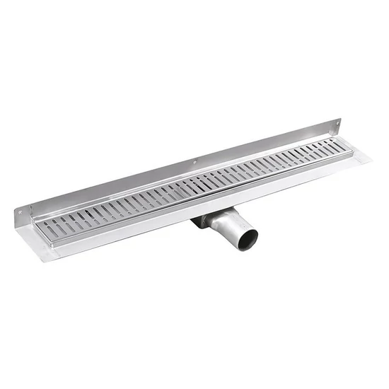 Sapho Gelco Manus Inox padlóösszefolyó Onda rosttal, fal éléhez, 650x112x55mm GMO22