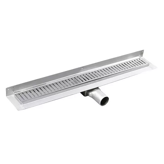 Sapho Gelco Manus Inox padlóösszefolyó Onda rosttal, fal éléhez, 950x112x55mm GMO25