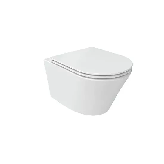 Wellis Clement fali rimless WC csésze fehér színben, perem nélküli kivitel WF00016