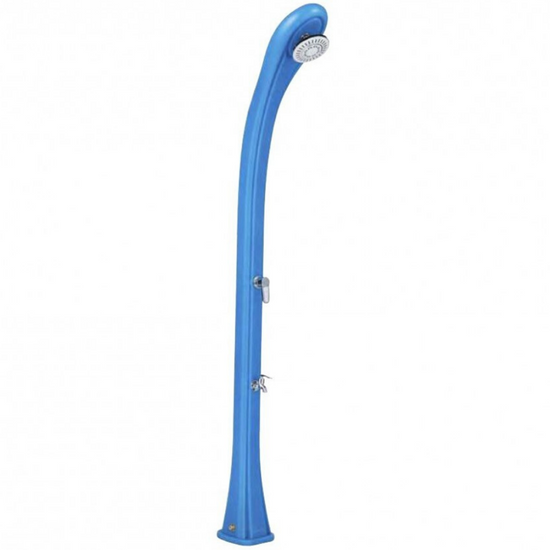 Formidra SO HAPPY Kerti zuhany 216 cm, kék, lábmosóval, 28 liter