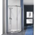 Kép 1/2 - Sanplast KP2DJa/TX5b-80-S biewCR íves nyílóajtós zuhanykabin, 5mm, 190 cm magas KP2DJa/TX5b-80 biewCR