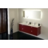 Kép 3/6 - Sapho MITRA mosdótartó szekrény mosdóval, 6 fiókos, 150x70x46 cm , bordó