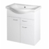 Kép 2/6 - Aqualine Keramia Fresh mosdótartó szekrény, 60,5x74x34cm fehér