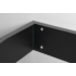 Kép 5/5 - Sapho PULSE konzol törölközőtartóval, balos, 75x45cm, matt fekete