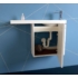Kép 4/6 - Sapho LATUS VI mosdótartó szekrény, jobbos, 50x50x22cm, fehér