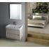 Kép 2/6 - Sapho NIRONA mosdótartó szekrény, 2 fiókkal, 57x51,5x43cm, mokka tölgy