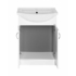 Kép 3/8 - Aqualine Simplex Eco 50 mosdótartó szekrény, mosdóval, 47x83,5x29cm, matt fehér