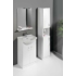 Kép 5/8 - Aqualine Simplex Eco 50 mosdótartó szekrény, mosdóval, 47x83,5x29cm, matt fehér