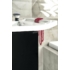 Kép 6/7 - Sapho ZEUS mosdótartó szekrény rejtett szifonnal, 60x26x45 cm, fekete/titan alu
