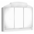 Kép 1/3 - Aqualine Rano tükrös műanyag fürdőszoba szekrény, 59x51x16 cm, 541302