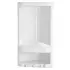 Kép 1/2 - Aqualine JUNIOR Sarokpolc zuhanyzóba, 189x385x139 mm, ABS fehér, 8079