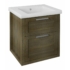 Kép 1/2 - Sapho LARITA mosdótartó szekrény, 2 fiókkal, 56x65x48cm, grafit tölgyLA060 - LA060