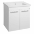 Kép 1/5 - Aqualine Poly mosdótartó szekrény, 2 ajtós, 66x74,6x46,5cm, fehér PL072