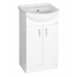 Kép 1/8 - Aqualine Simplex Eco 50 mosdótartó szekrény, mosdóval, 47x83,5x29cm, matt fehér SIME500