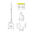 Kép 5/5 - KTX WALL Elektromos termosztátos fűtőpatron, 300W, króm