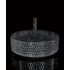 Kép 5/8 - Sapho BEAUTY MARAGUA gravírozott üvegmosdó, átm:402cm, fekete TY214