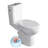 Kép 1/8 - Sapho Etiuda WC mozgáskorlátozottaknak, Clean ON, hátsó kifolyású, Rimless, 45,5cm, WC-ülőke nélkül K11-0221