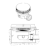 Kép 2/2 - Sapho POLYSAN MIRAI zahanytálca szifon, 90/40mm, ABS, fehér