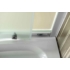 Kép 7/9 - Aqualine Arlen íves zuhanykabin, 80x80x185cm, R55, fehér, BRICK üveg, 4 mm, 185 cm magas